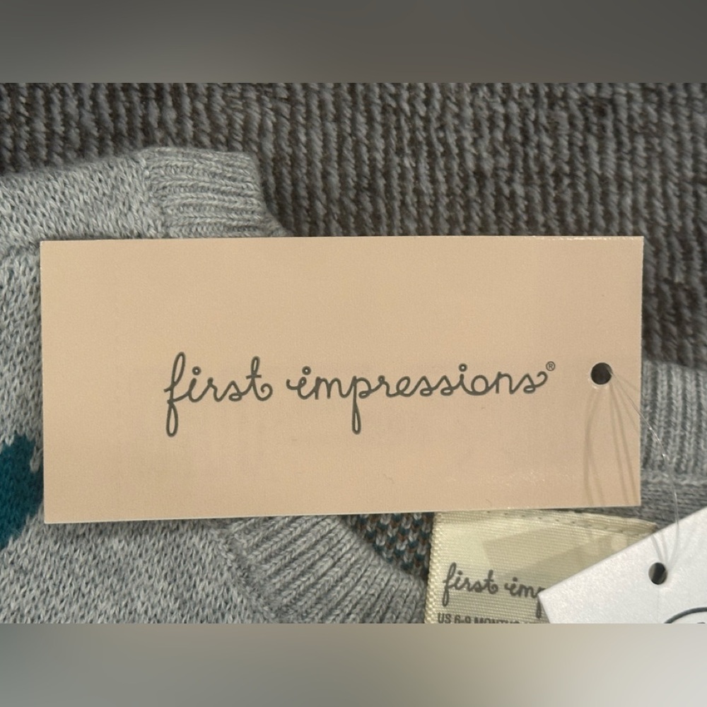 First Impressions Infant -6-9 months- Gray Knit Sweater/pants
NWT - Picture 2 of 5